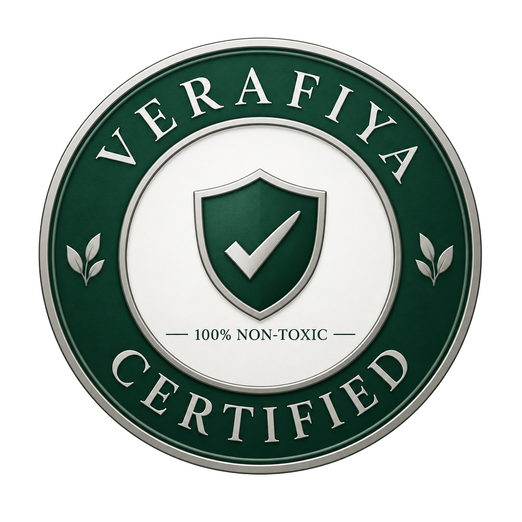 Verafiya Certified 100% non-toxic seal